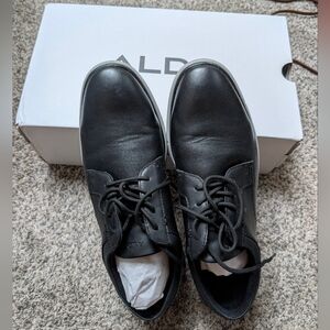 Aldo Dividend men's casual lace up oxford shoes, Black, US Size 10